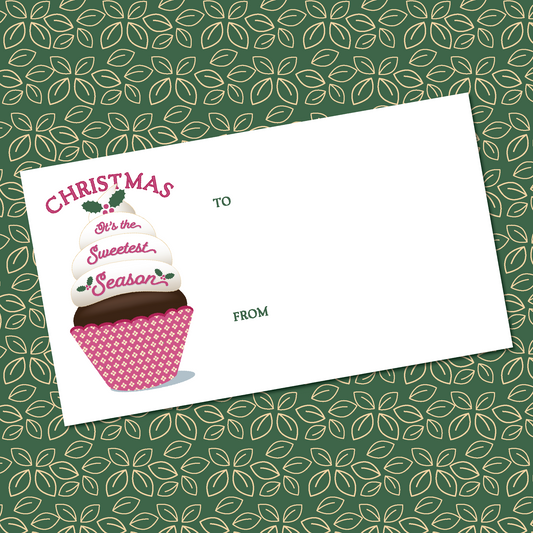 Christmas Cupcake Gift Tags