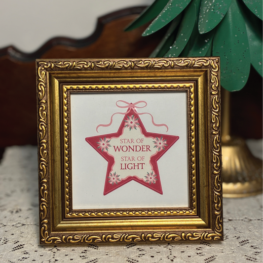 Star of Wonder Mini Art Print 4x4