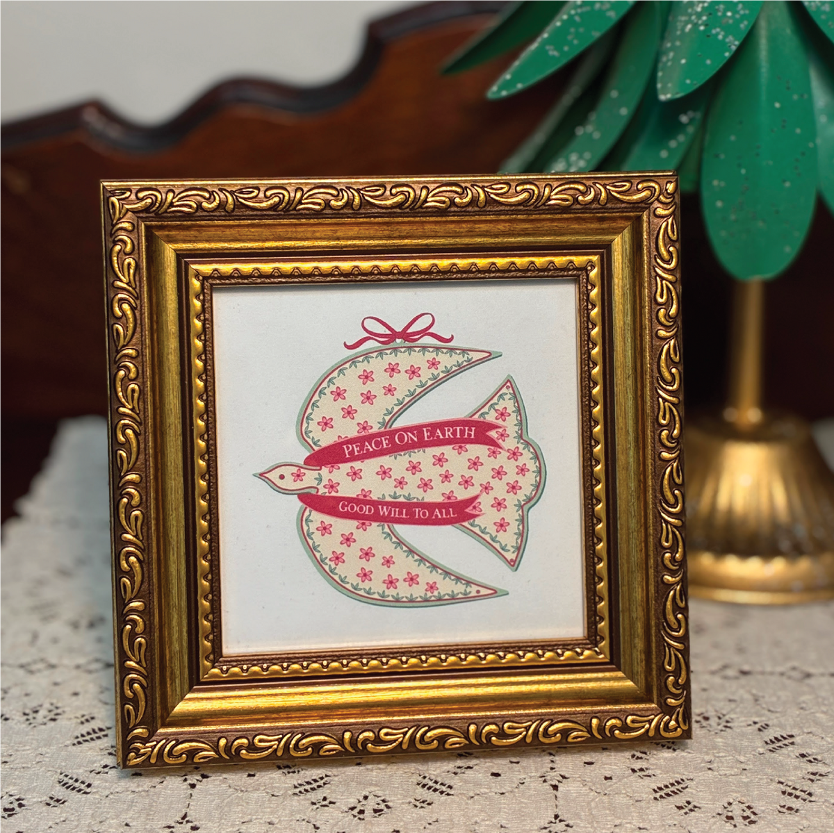 Peace on Earth Mini Art Print 4x4