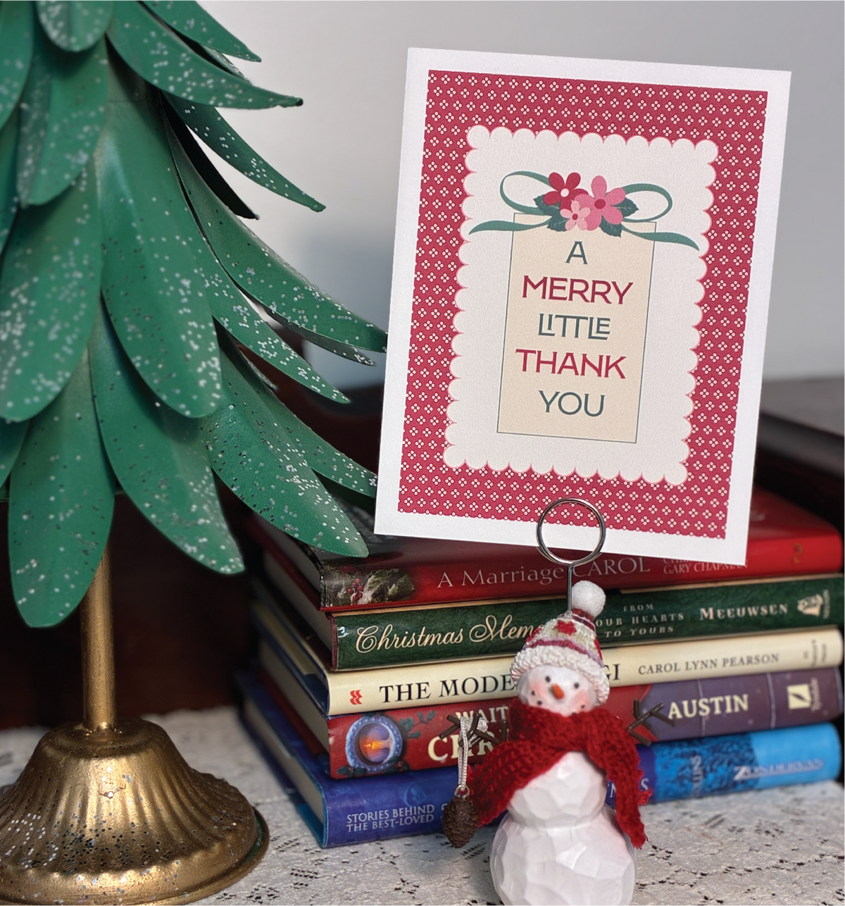 Merry Little Thank You Note Cards