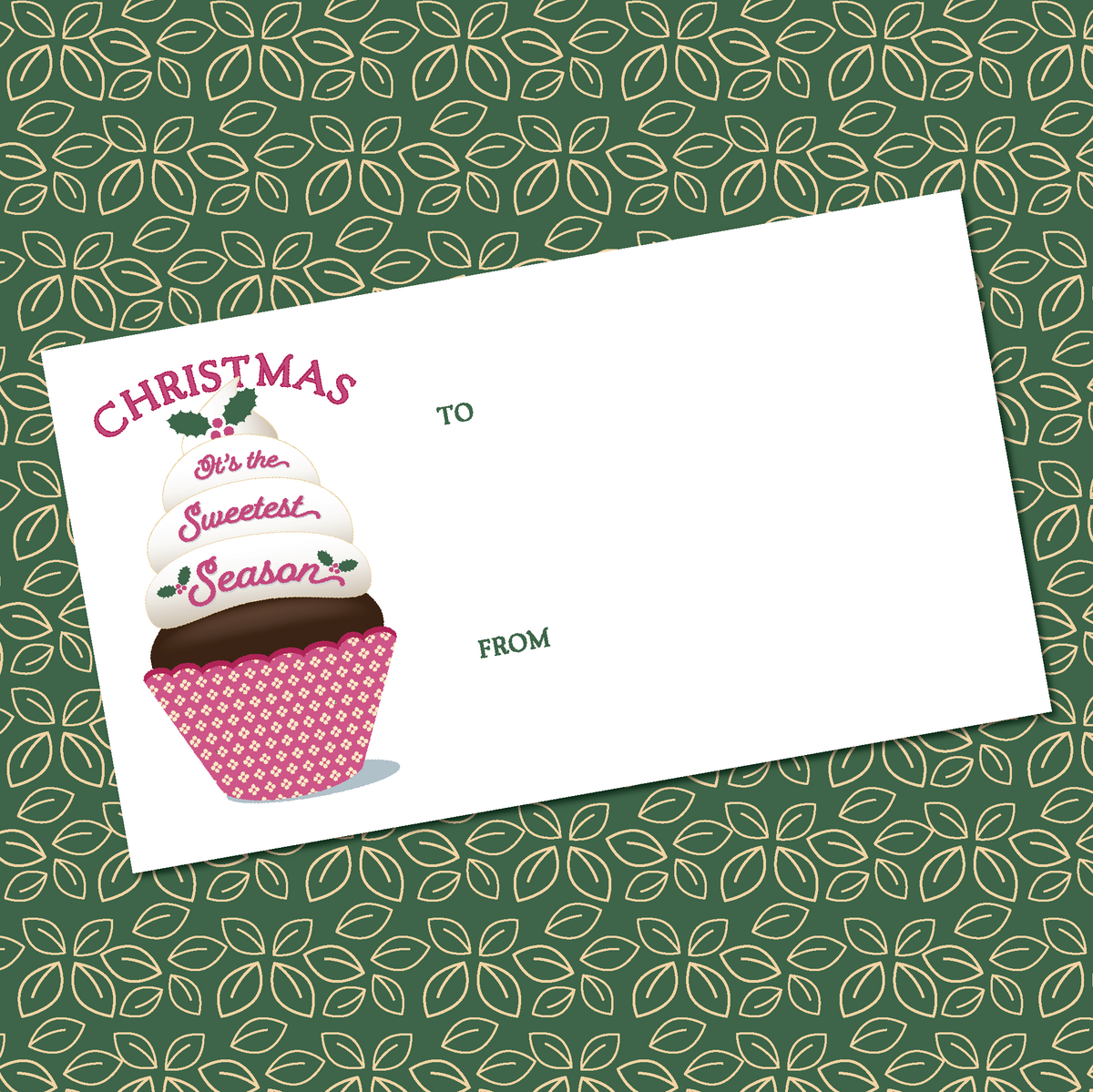 Christmas Cupcake Gift Tags