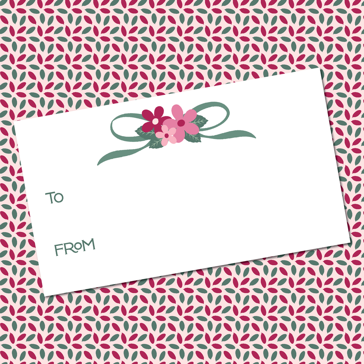 Festive Flowers Gift Tags