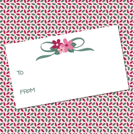 Festive Flowers Gift Tags